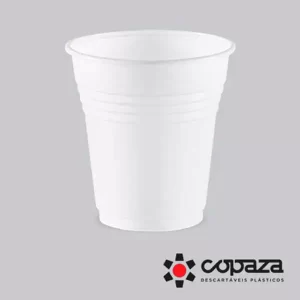 Copo Plástico Duro Branco 160 ml Copaza