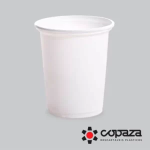 Copo Plástico Duro Branco 80 ml Copaza